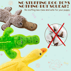 MAOOOOB platypus no-stuffing toy keeps dogs engaged during quiet evenings.