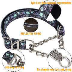 MAOWUWUJOZ Skull Nylon Design highlights bold styling on the collar.