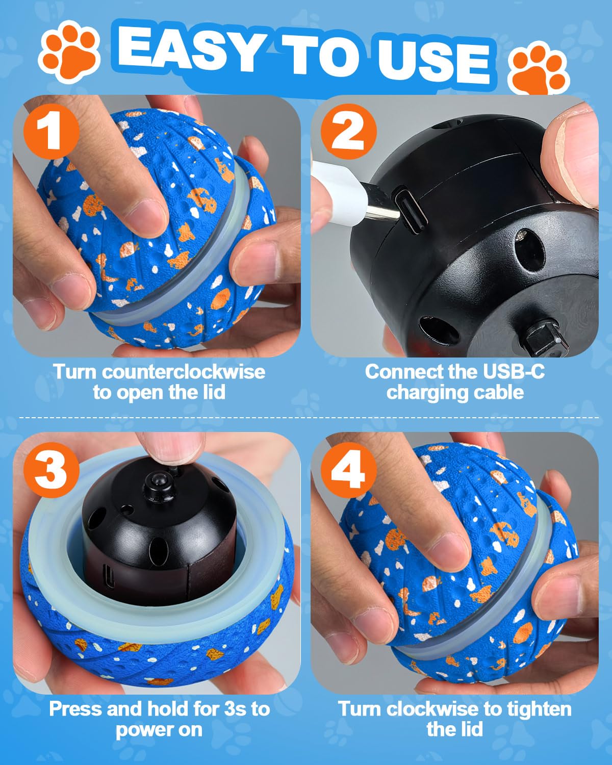 Maraiss Interactive Dog Toy Ball ideal for medium and large dogs during outdoor play.