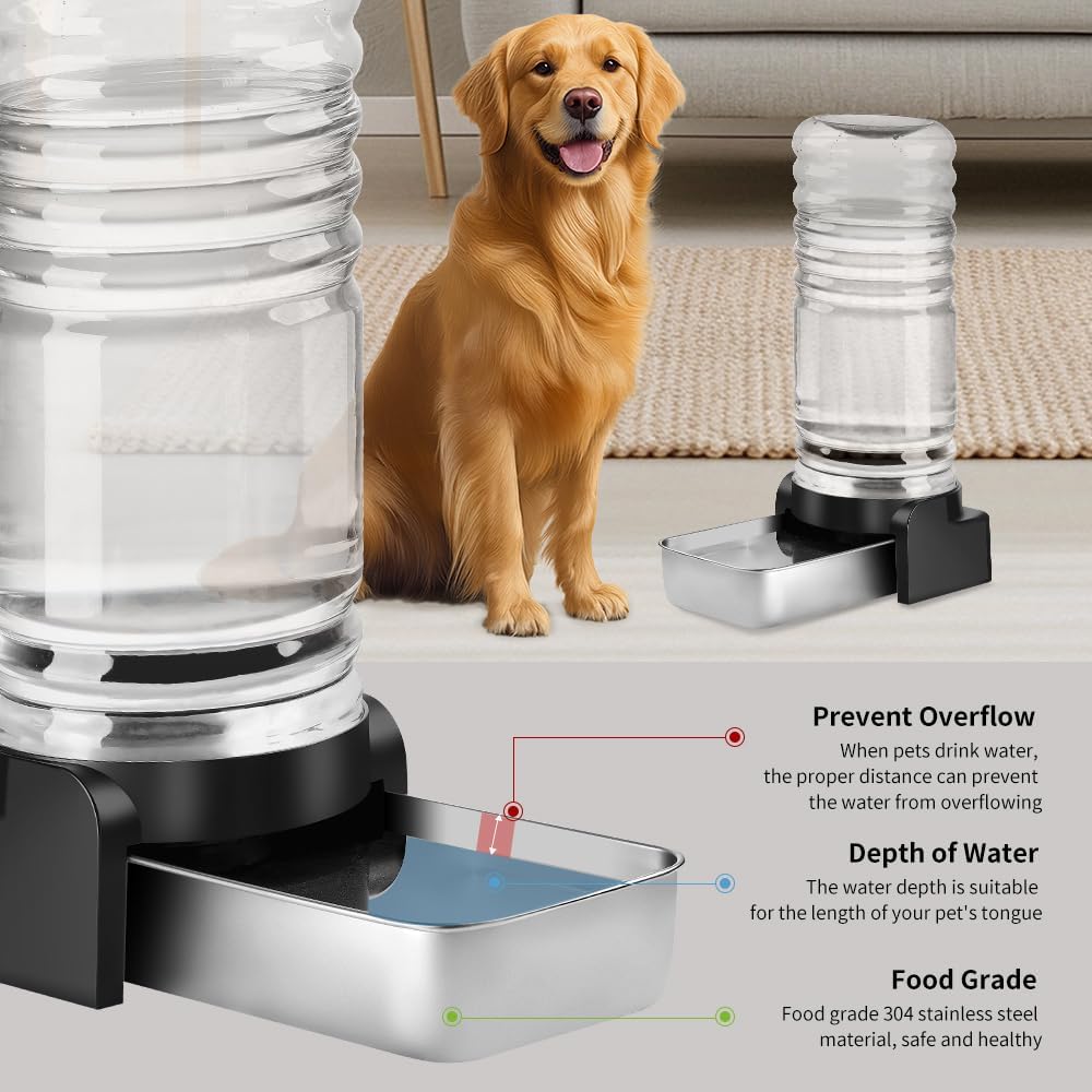 Marchul automatic gravity pet waterer maintains flow between refills for busy homes.