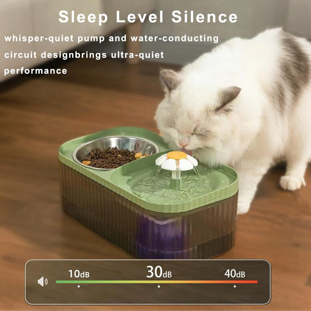 Marchul cat water fountain with quiet pump for peaceful home use.