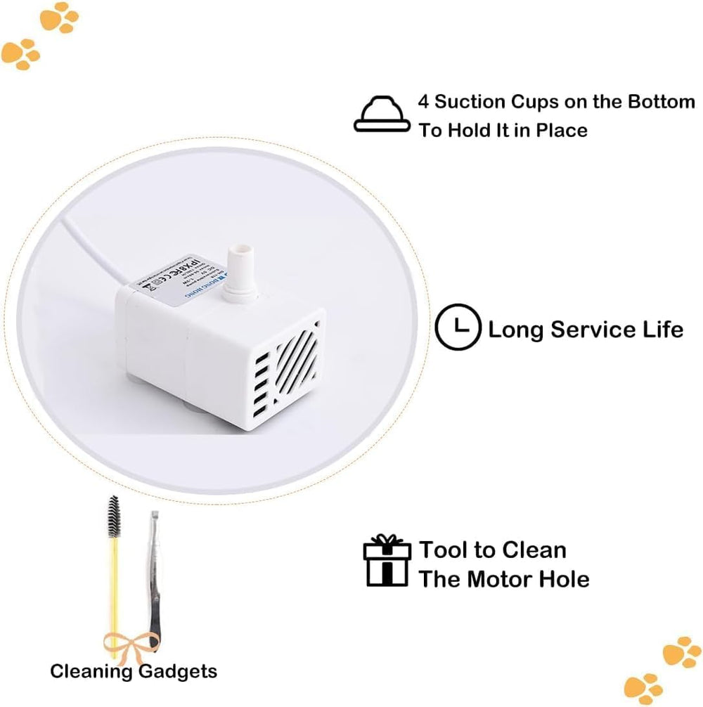 Marchul isolation design prevents food from entering the water.