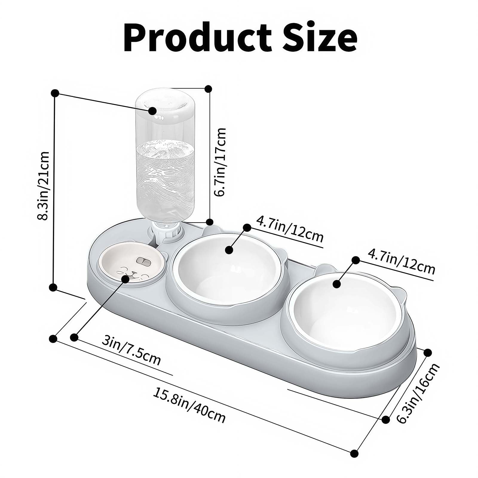 Marchul automatic water dispenser with 500ml bottle maintains steady hydration.