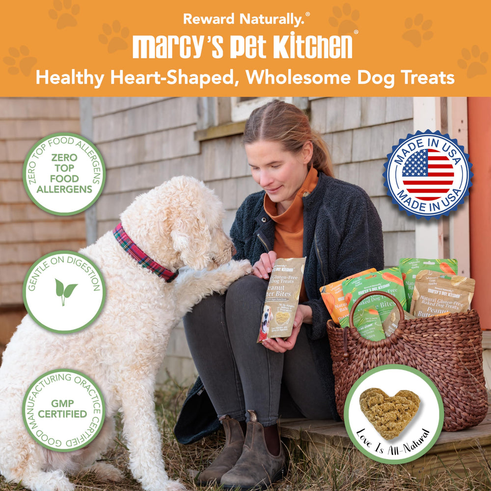 Crunchy pumpkin biscuit close-up, appealing texture for picky eaters by Marcy's Pet Kitchen.