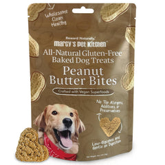 Marcy's Pet Kitchen diabetic dog treats close-up, crunchy texture for sensitive tummies.