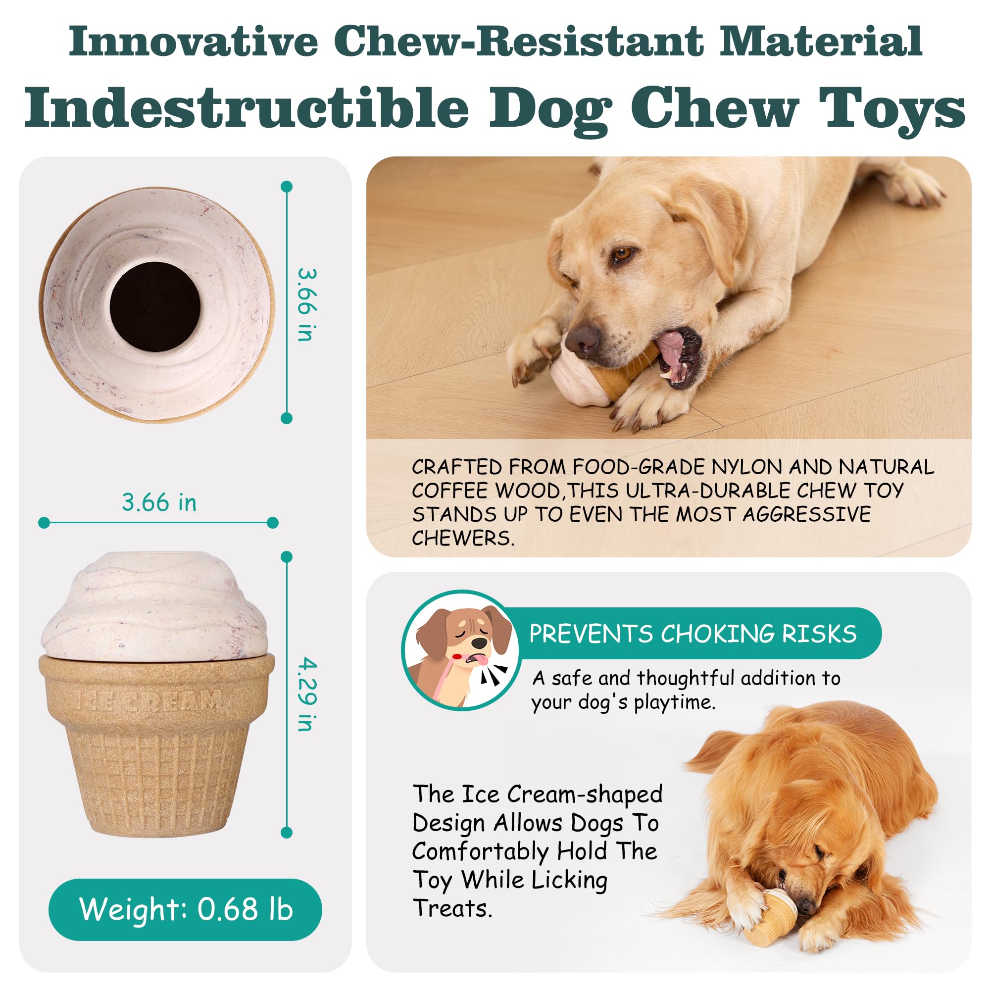 MARDOGE frozen treat toy with two freezer boxes for extended licking.