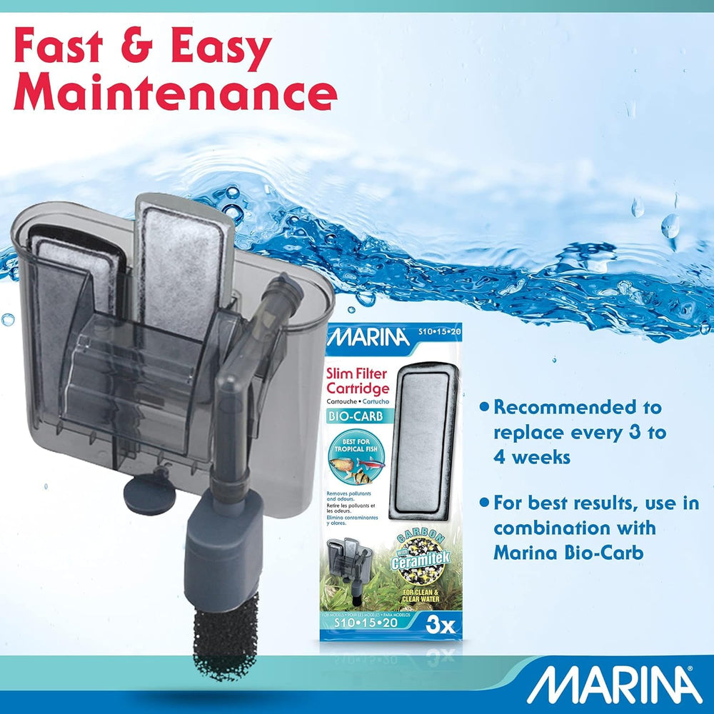 Marina replacement cadence every two weeks helps consistent filtration