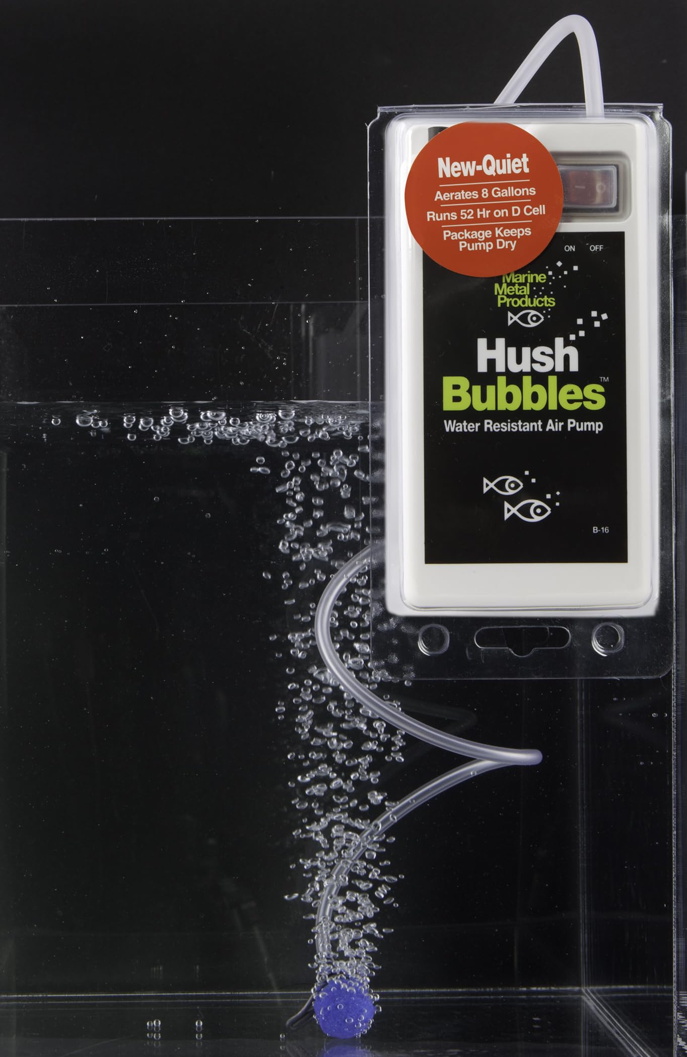 Marine Metal B-16 Hush Bubbles waterproof switch visible for reliable use