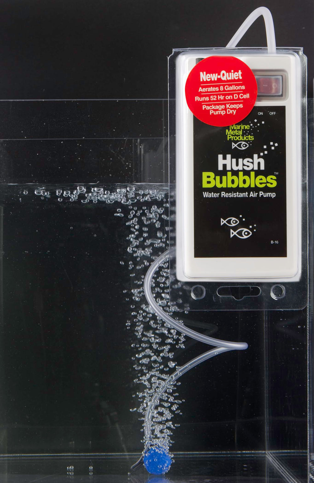 Marine Metal B-16 Hush Bubbles waterproof switch visible for reliable use