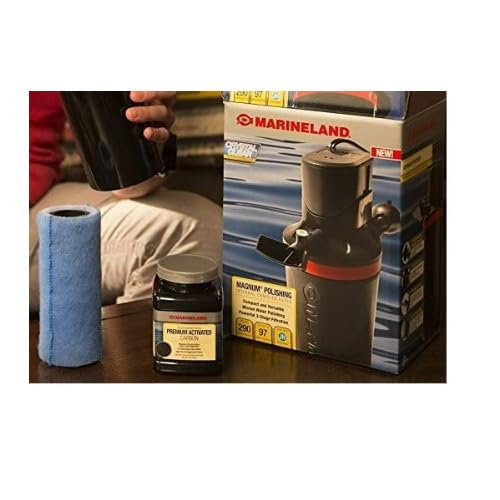 Marineland carbon media and floss sleeve included with the filter