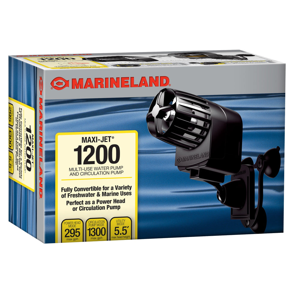 Marineland Maxi-Jet 1200 venturi aeration for adjustable gas exchange