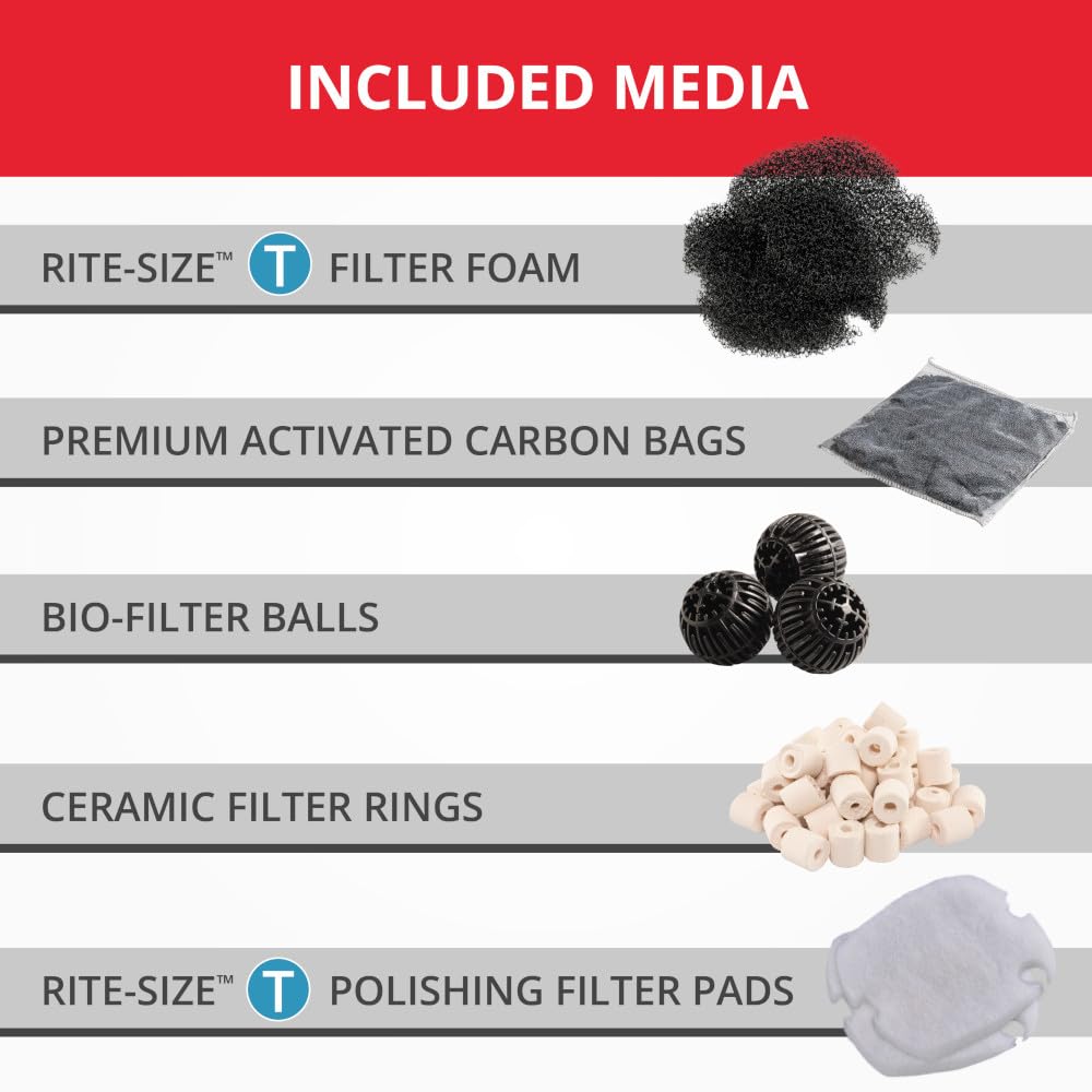 Marineland Magniflow removable media baskets for simple media changes