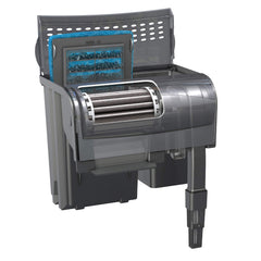 Marineland Penguin Bio-Wheel Power Filter mid-level intake illustrating improved water circulation.
