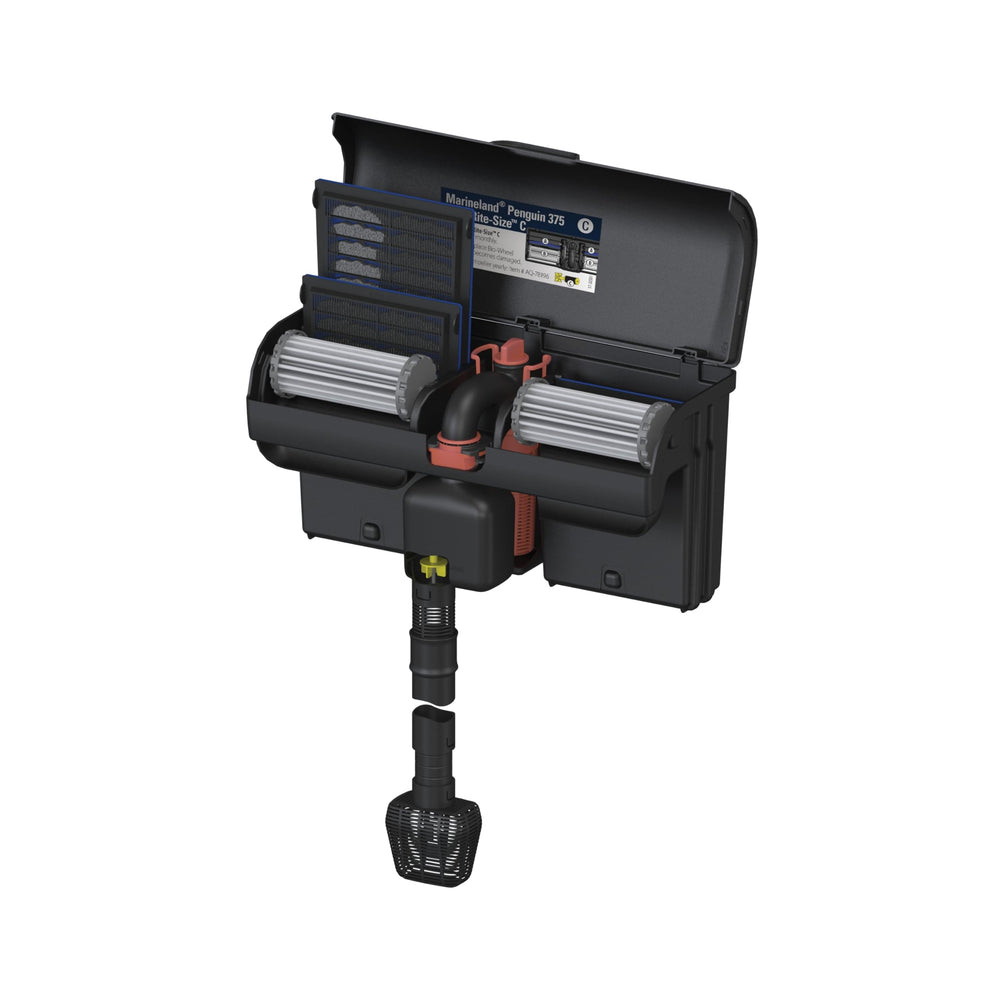 Marineland Penguin Bio-Wheel cartridge with ribbed backing distributes carbon.