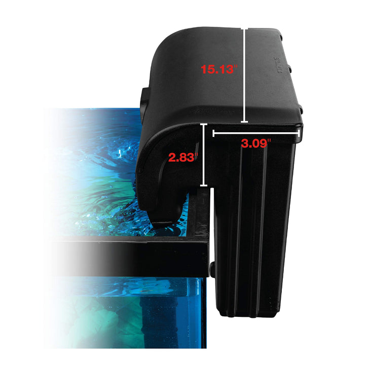 Marineland Penguin Pro 375 filter mechanism highlights multi-stage filtration