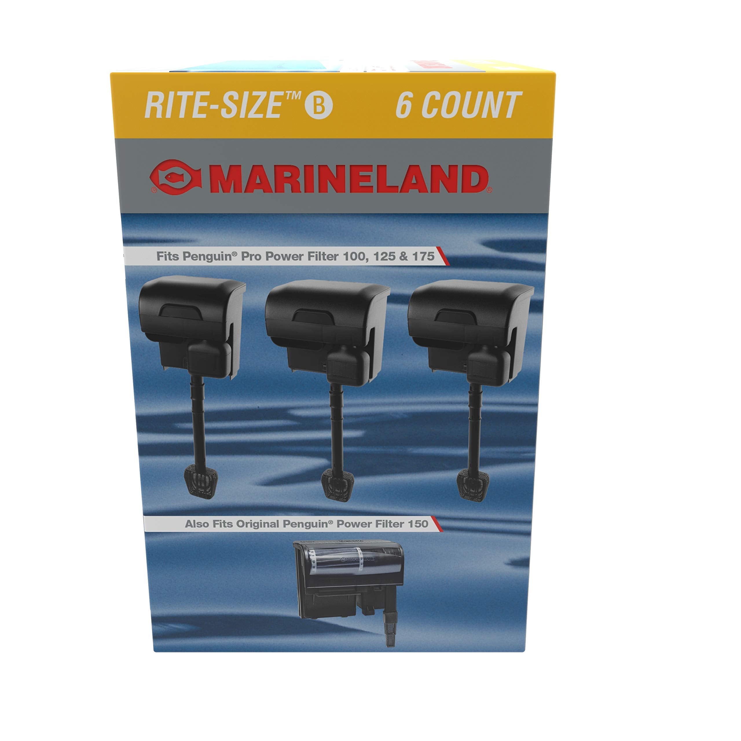 Preassembled cartridge slides easily into Penguin Bio-Wheel filters