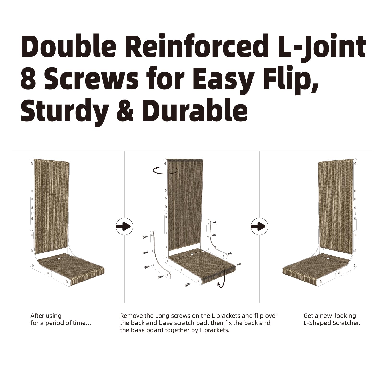 Markarbarka reversible design extends scratching surface for longevity.