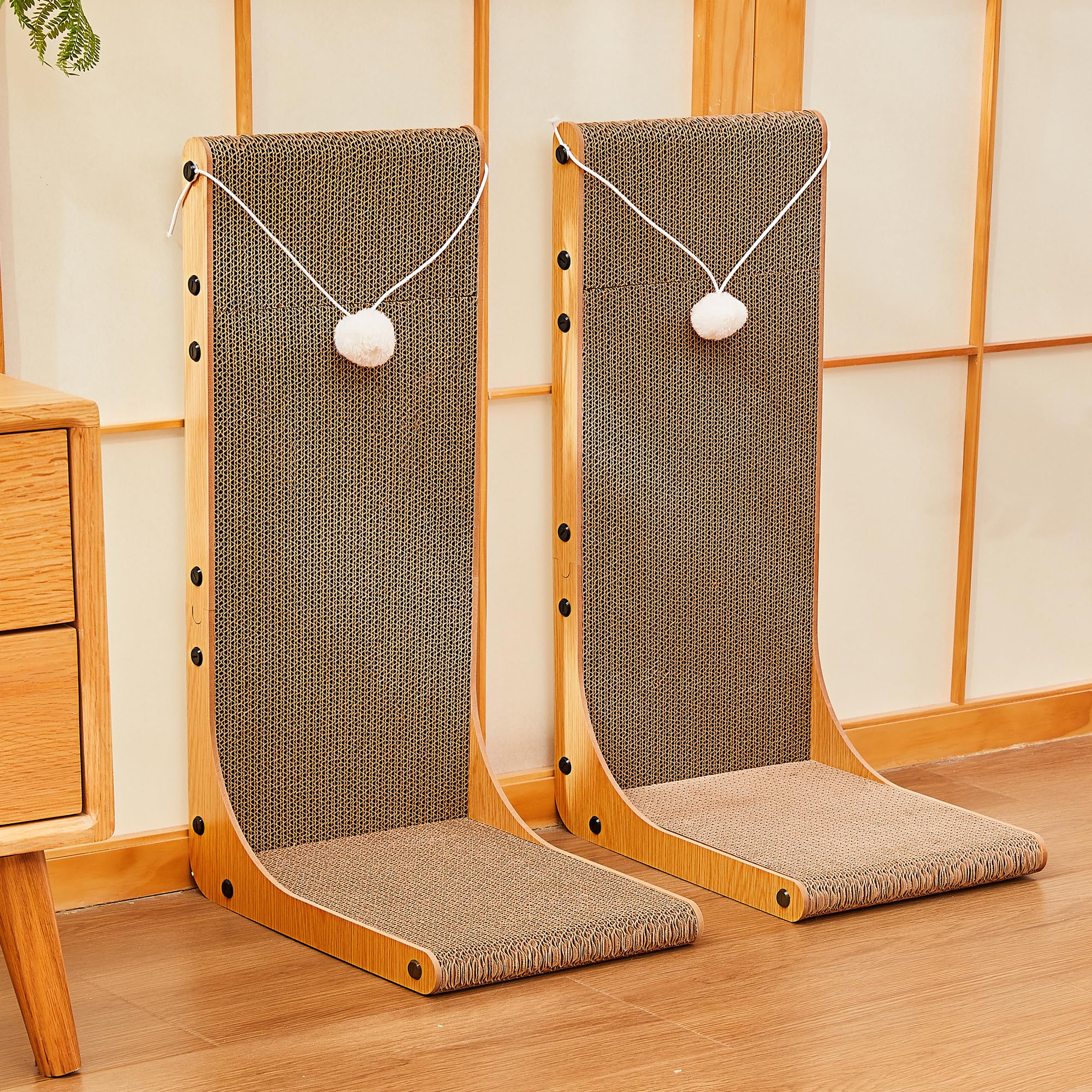 Markarbarka wall-mount-compatible scratcher doubles as furniture protection