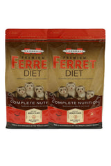 Marshall Premium Ferret Diet Food 4lb bag packaging, convenient two-pack option for households.
