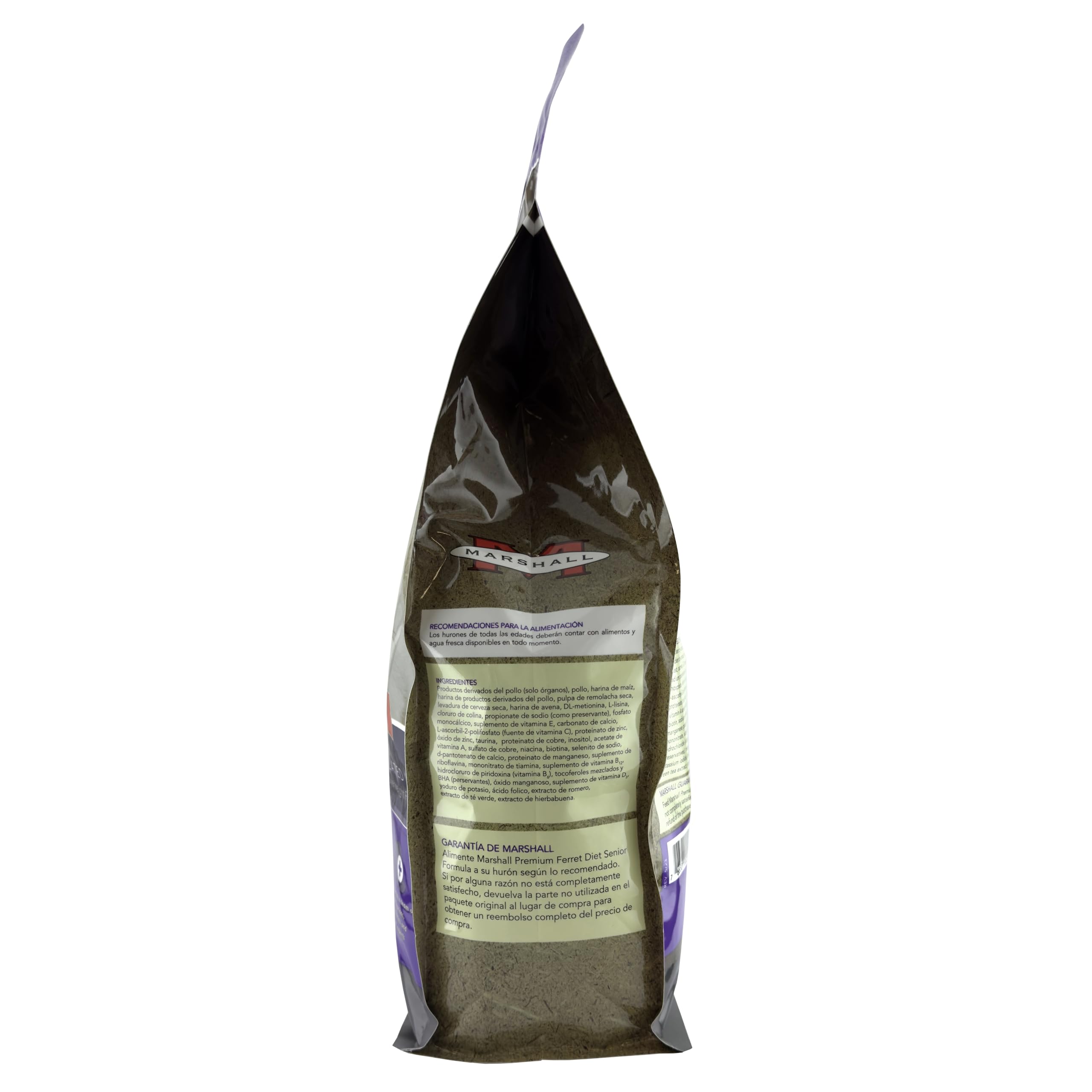 Ferret eating Marshall Premium Ferret Diet Senior Formula supporting digestion