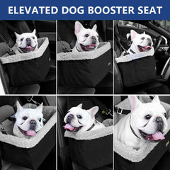 MARSLABO dog seat with secure straps stays in place.