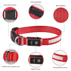 MASBRILL LED Dog Collar three modes for versatile visibility