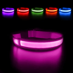 MASBRILL light up collar for dogs enhances night visibility during walks