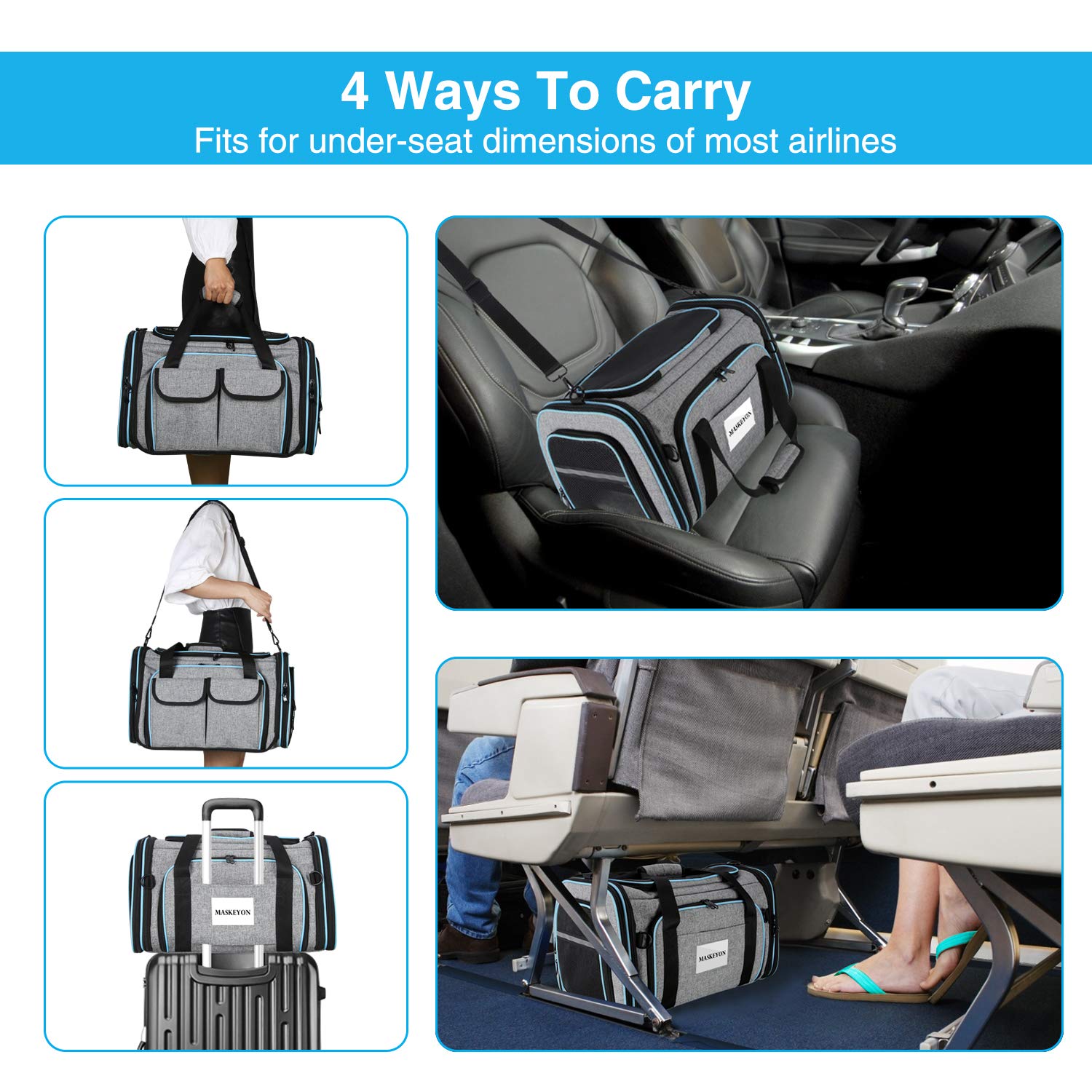 MASKEYON collapsible design folds flat for compact storage.