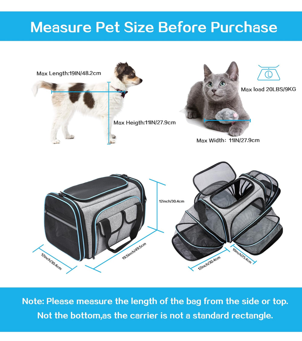 MASKEYON four sides expandable carrier increases interior space for comfort.