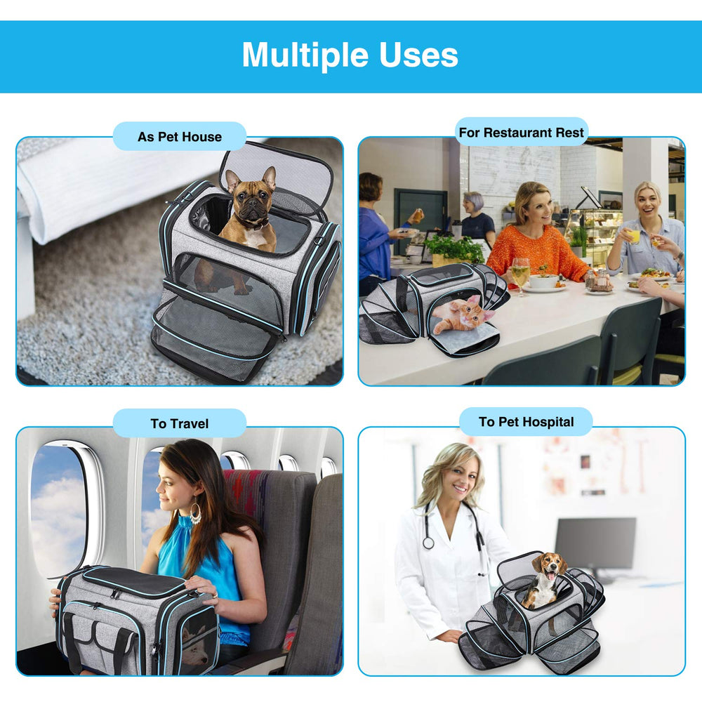 MASKEYON strong mesh sides prevent escape during travel.