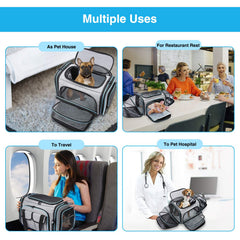 MASKEYON strong mesh sides prevent escape during travel.