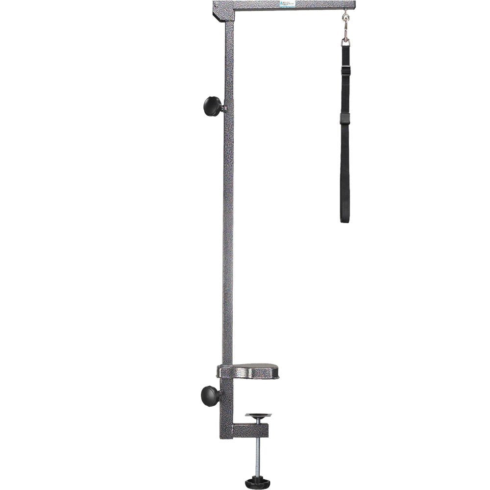 Master Equipment Foldable Grooming Arm in extended position for efficient grooming workflows