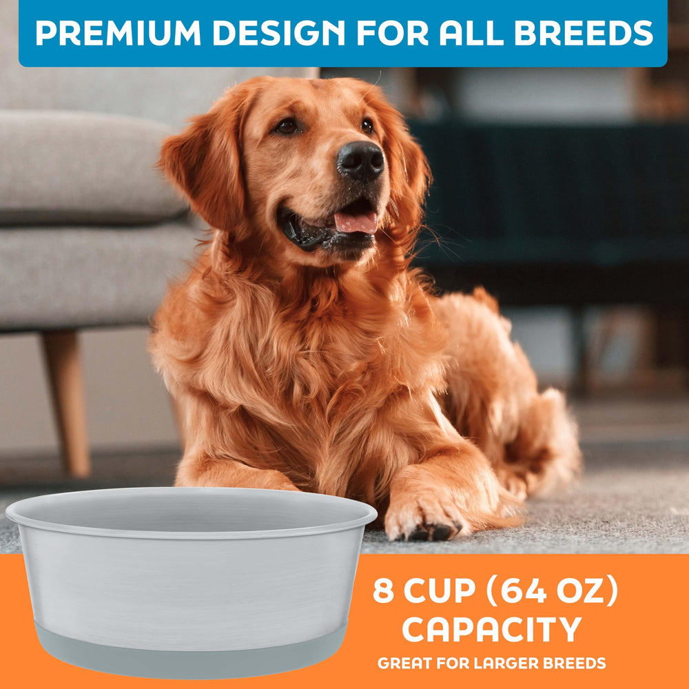 Durable metal bowls by Master Pet Supply for daily pet meals