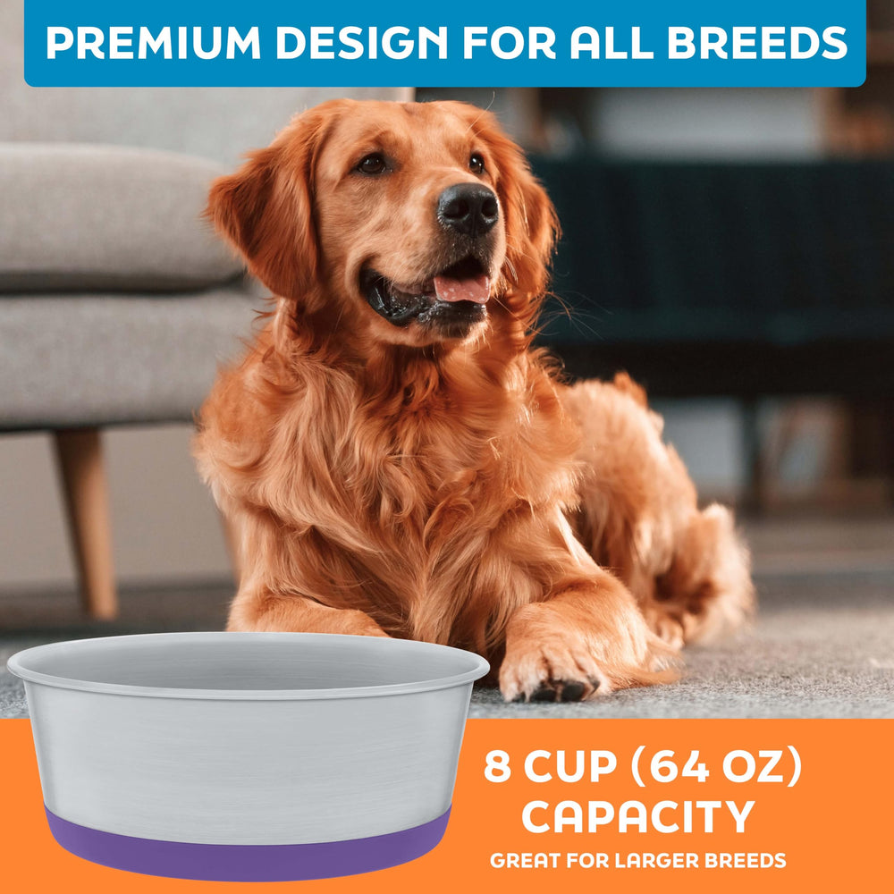 Master Pet Supply non-slip base reduces slipping and feeding noise.