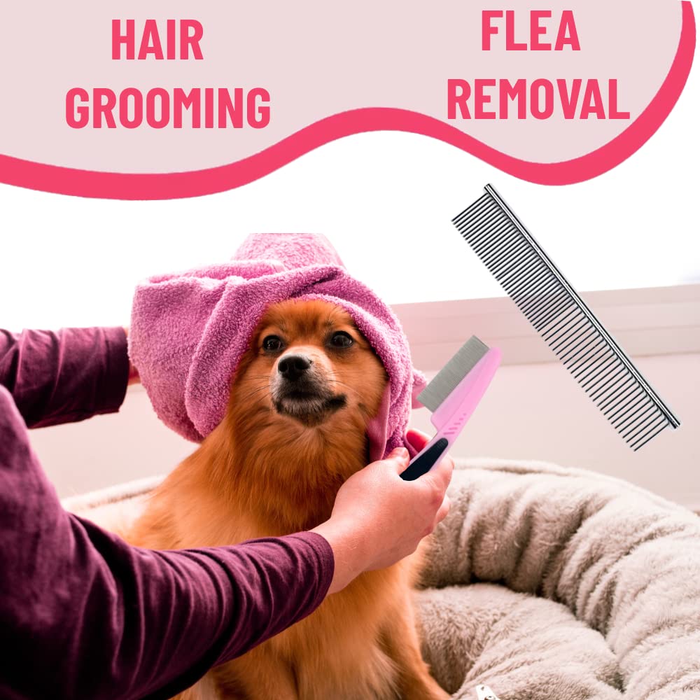 MASTER QUEEN scalp scrubber in pink deep cleans and boosts coat health.