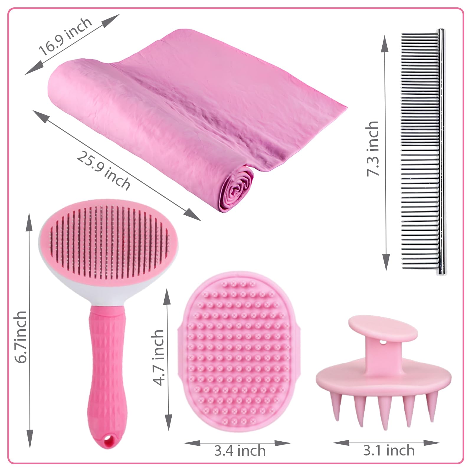 MASTER QUEEN pink bath kit adds a stylish touch to routines.