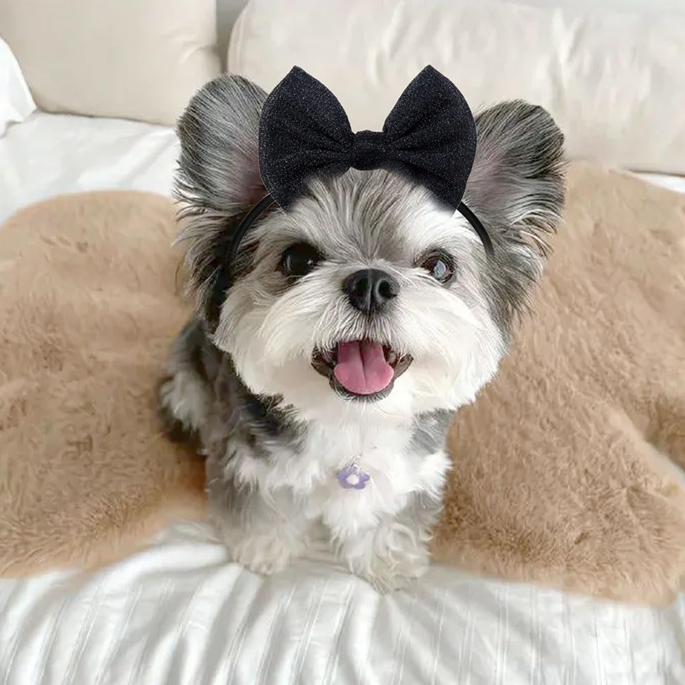 Masue Pets holiday-ready bow headbands for Christmas and beyond