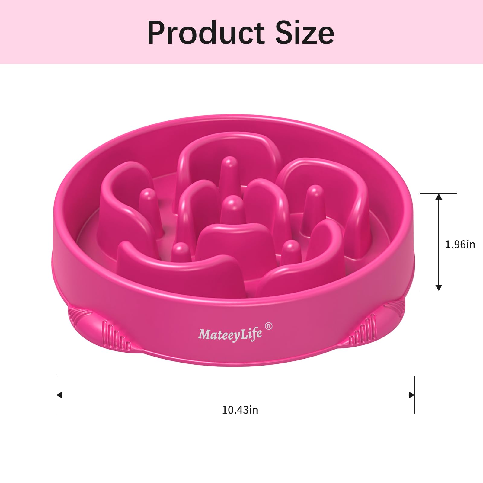 MateeyLife anti-slip base prevents bowl movement during feeding.