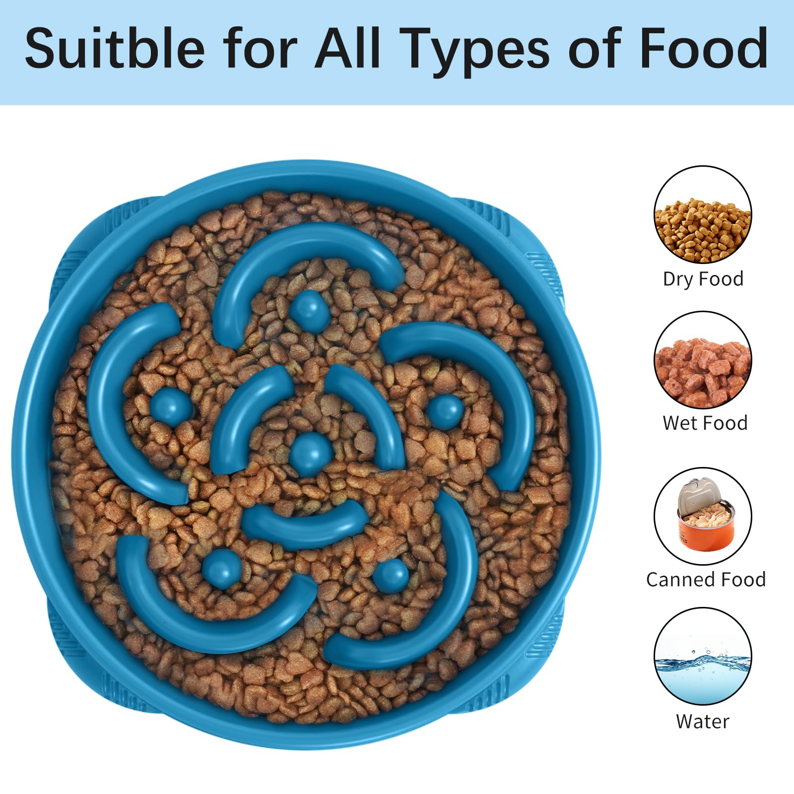 MateeyLife large breed bowl holds up to four cups of kibble.