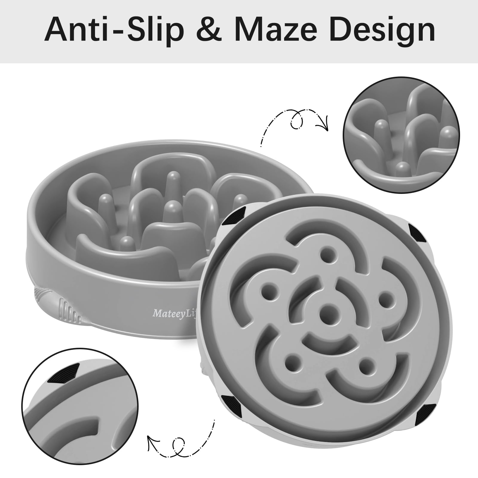 MateeyLife PP material bowl is food-safe and non-toxic for safe mealtimes.
