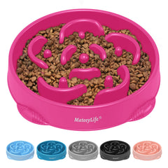 MateeyLife large slow-feeder dog bowl for big dogs promoting paced eating.