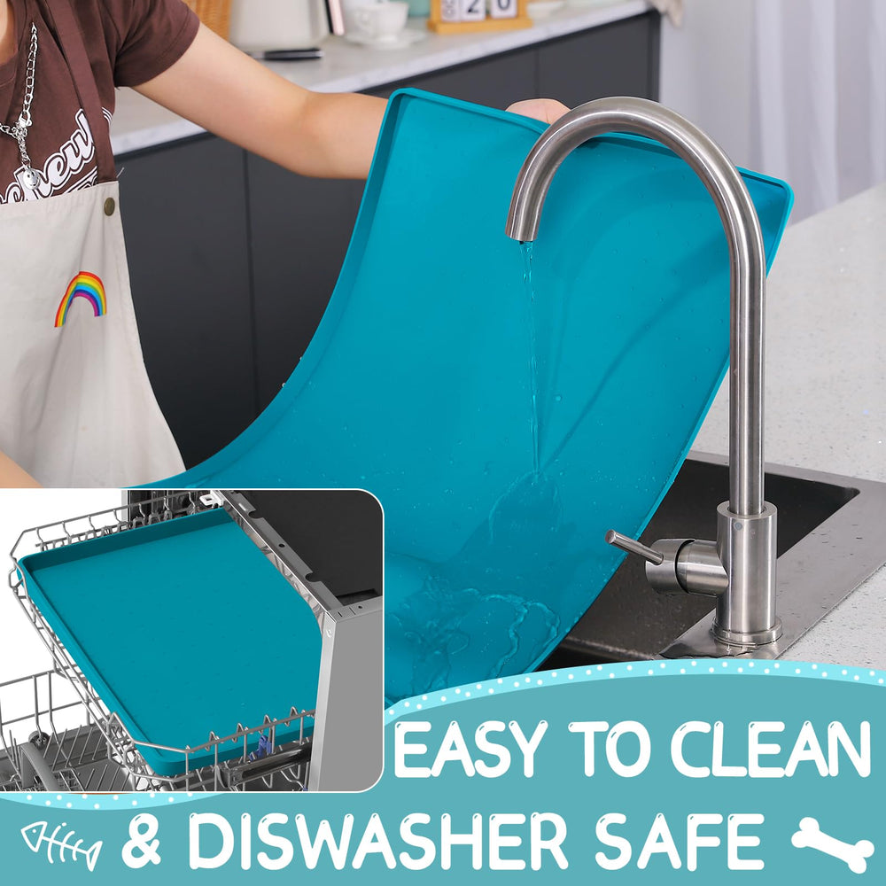 MateeyLife mat doubles as under-bowls and under-sink tray.
