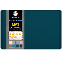 MateeyLife silicone water-proof mat for dog bowls during meals