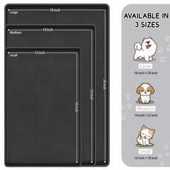 MateeyLife 24x16 raised-edge mat prevents messes from reaching floors.