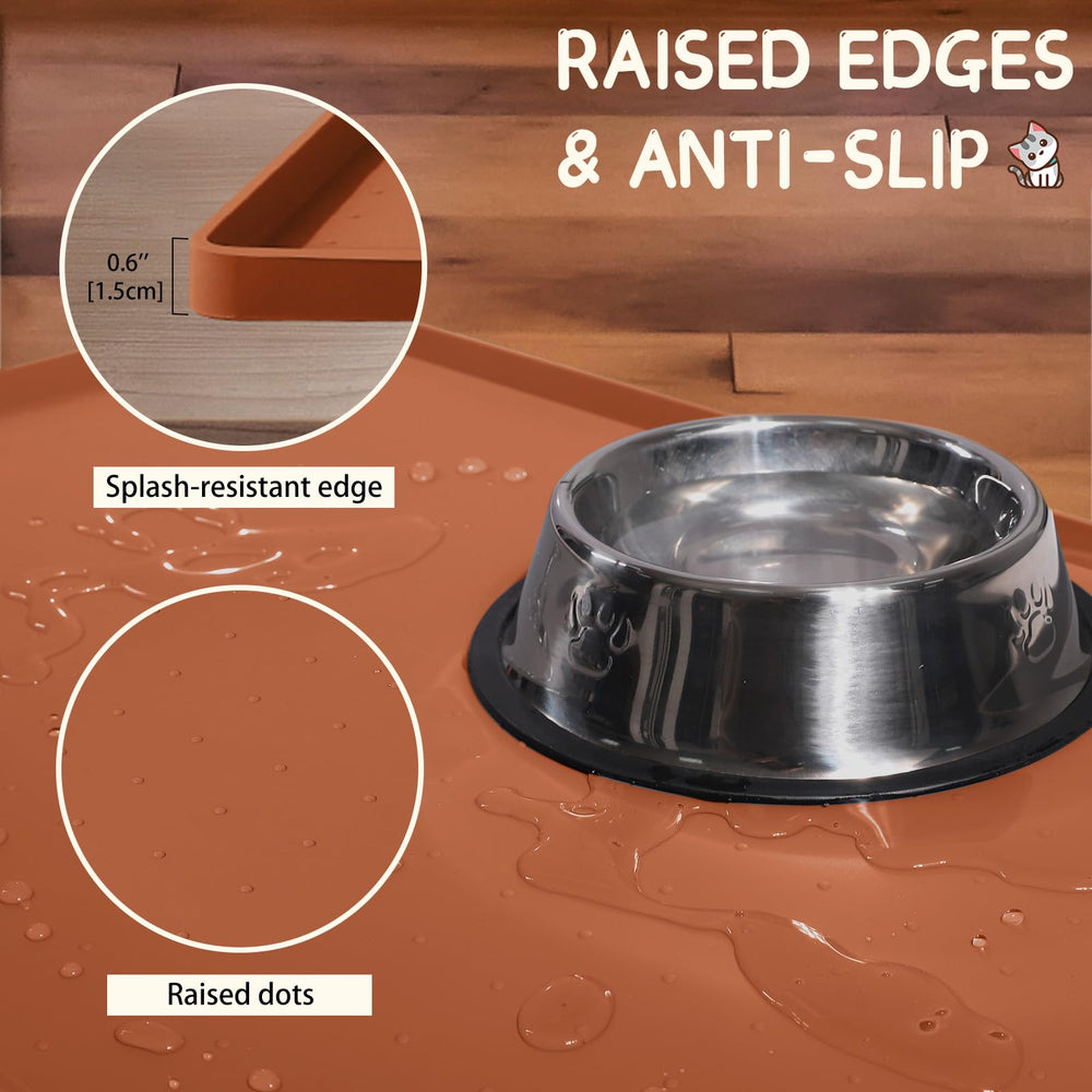 MateeyLife anti-slip dots keep bowls steady on the mat
