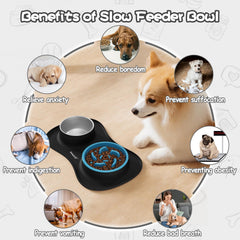 MateeyLife stainless steel water bowl for fresh hydration and easy cleaning.