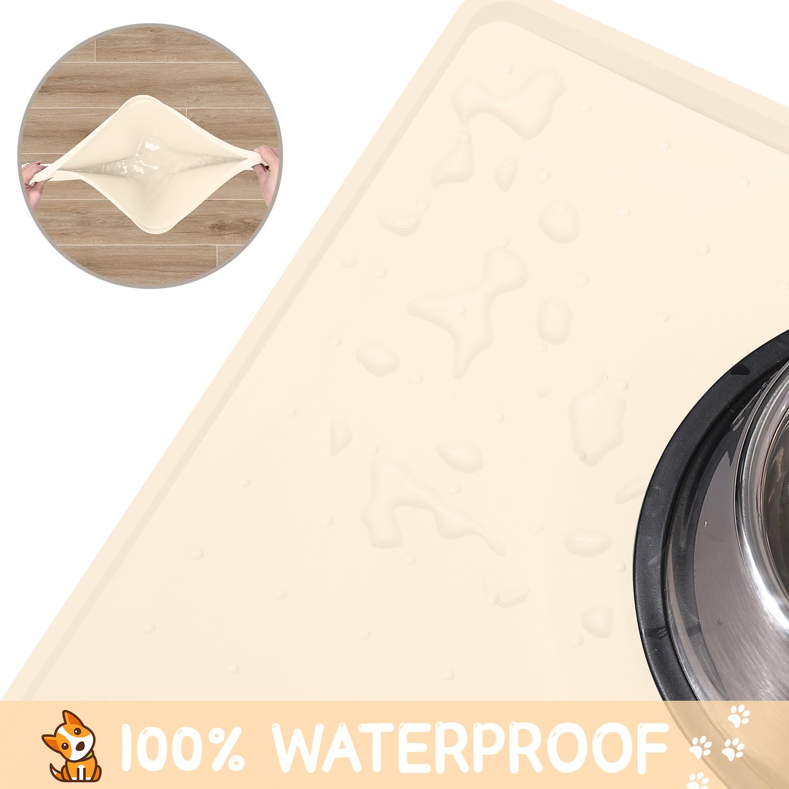 MateeyLife travel-friendly foldable mat fits in bags for on-the-go use.