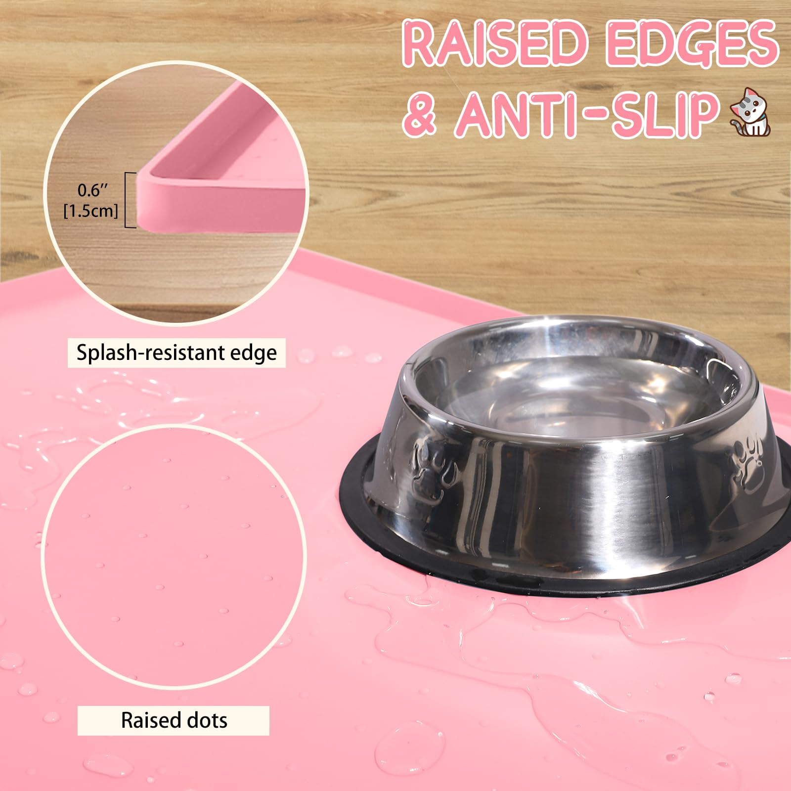 MateeyLife waterproof dog mat prevents water from reaching floors