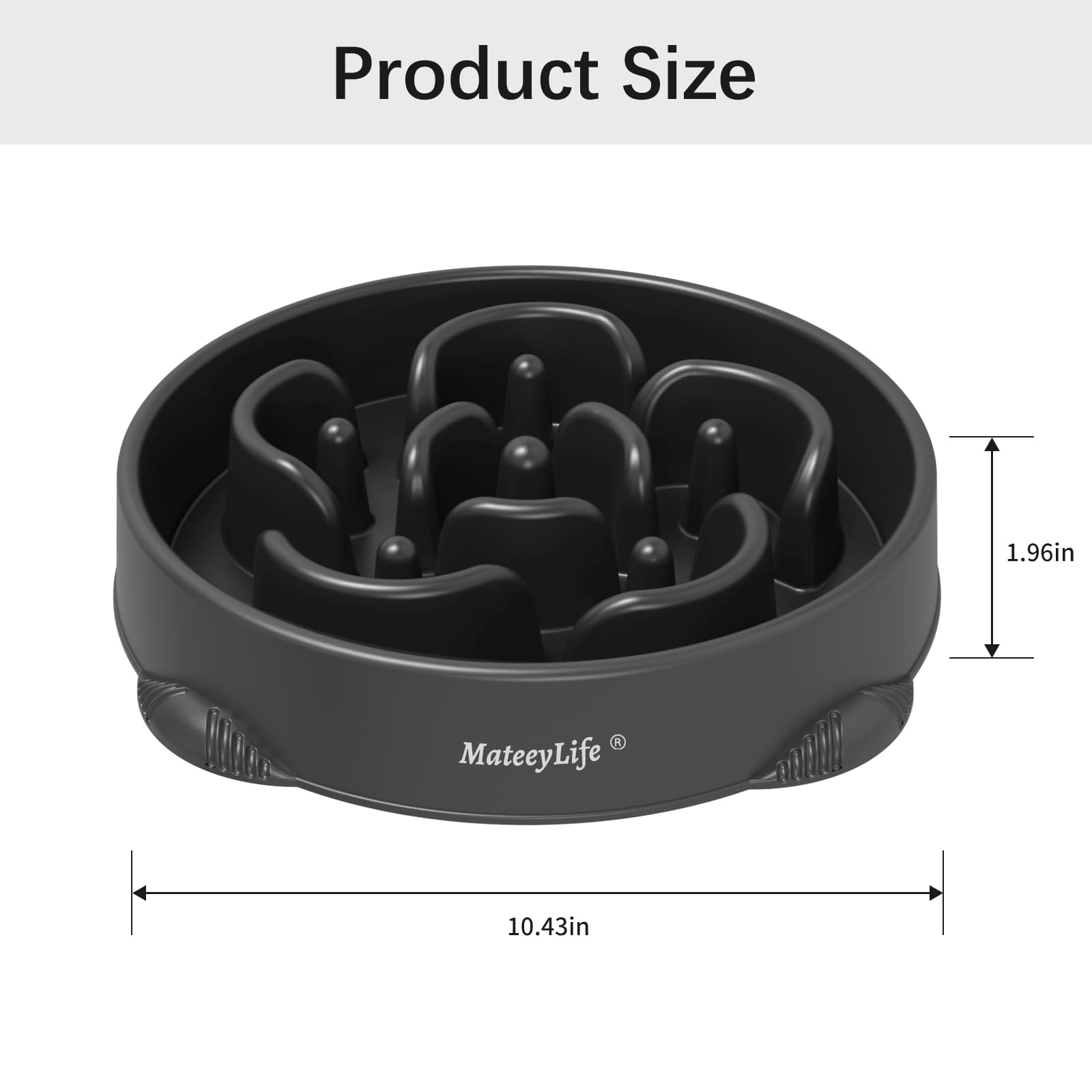 Non-slip bottom of MateeyLife bowl preventing movement during meals