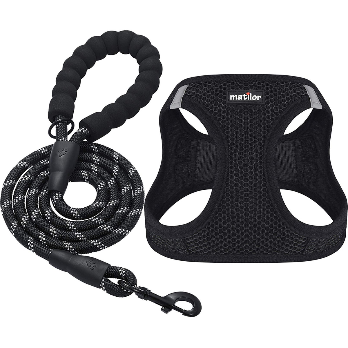 Matilor dog harness breathable air mesh provides cooling comfort